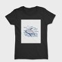 Whale Ocean Illustration, Tricou Femei