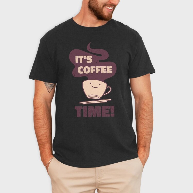 Its Coffee Time, Tricou Barbati (Unisex)