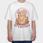 Hot Cocoa Autumn Drink, Tricou Oversize Barbati (Unisex)