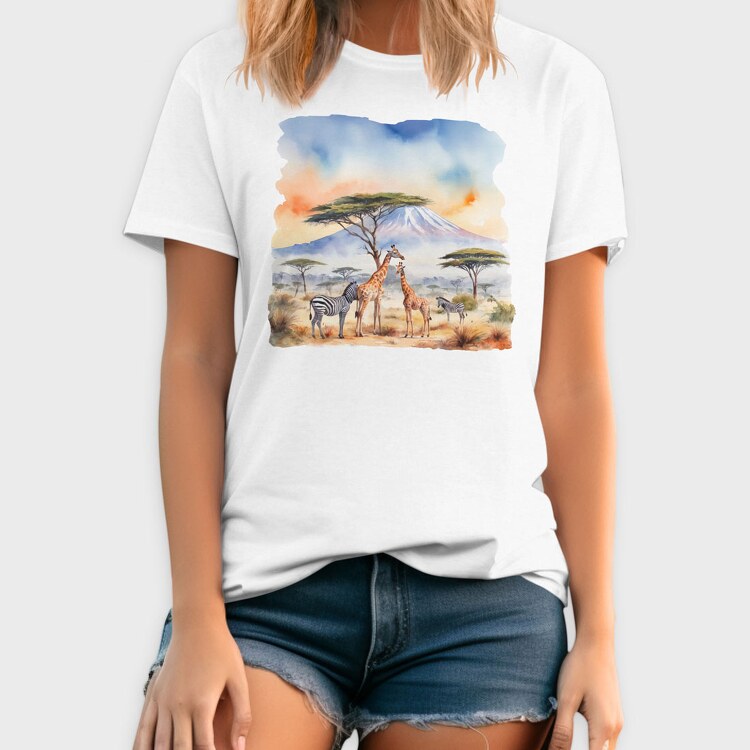 Mount Kilimanjaro, Tricou Barbati (Unisex)