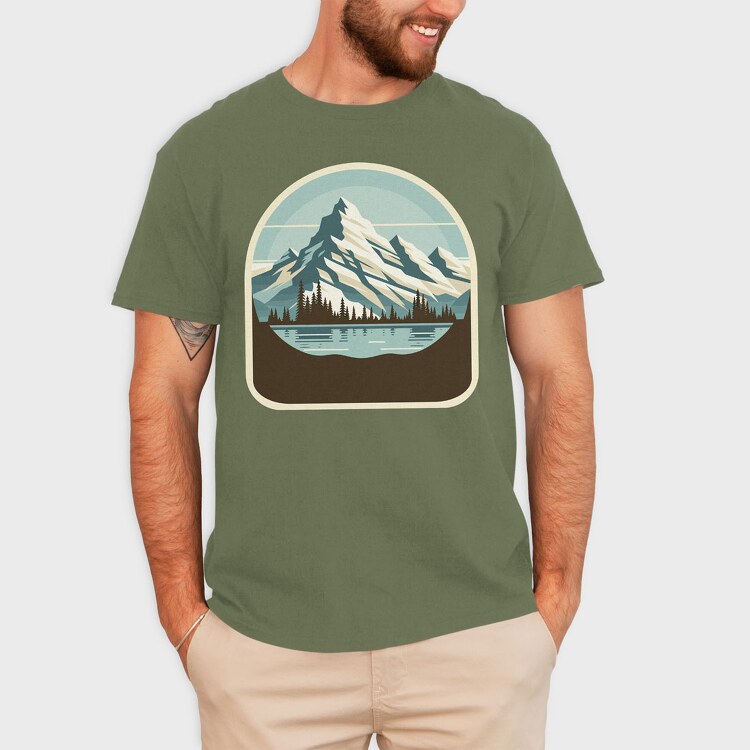 Mountain Lake, Tricou Barbati (Unisex)