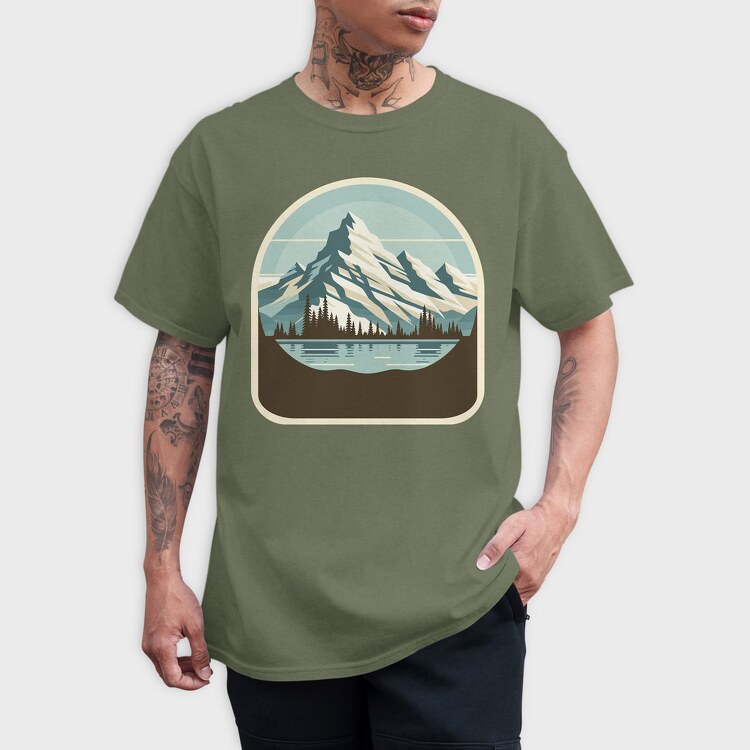 Mountain Lake, Tricou Barbati (Unisex)