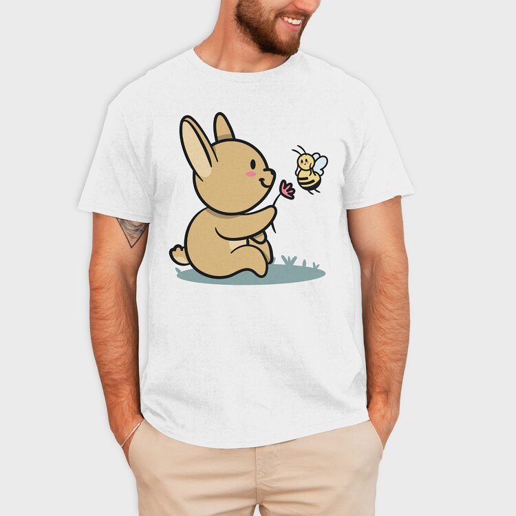 Bunny Bee, Tricou Barbati (Unisex)
