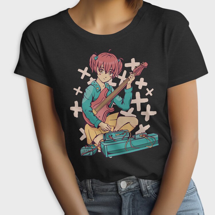 Guitar Pedals Anime, Tricou Femei