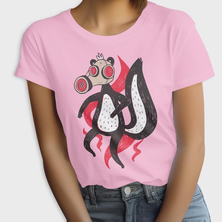 Skunk With Gas Mask, Tricou Femei