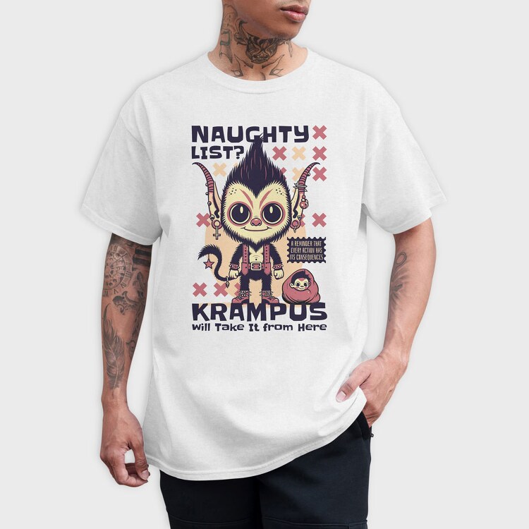Naughty List, Tricou Barbati (Unisex)