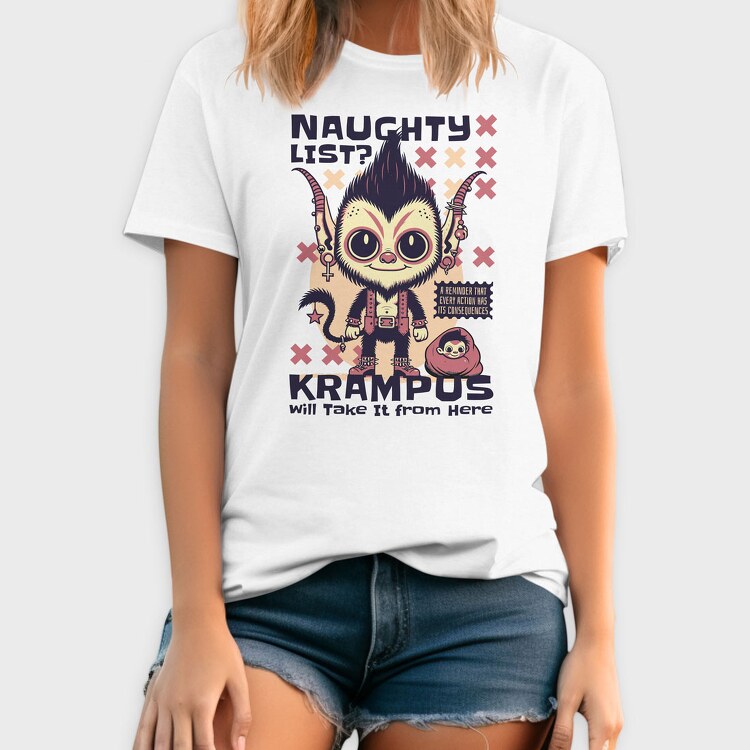 Naughty List, Tricou Barbati (Unisex)