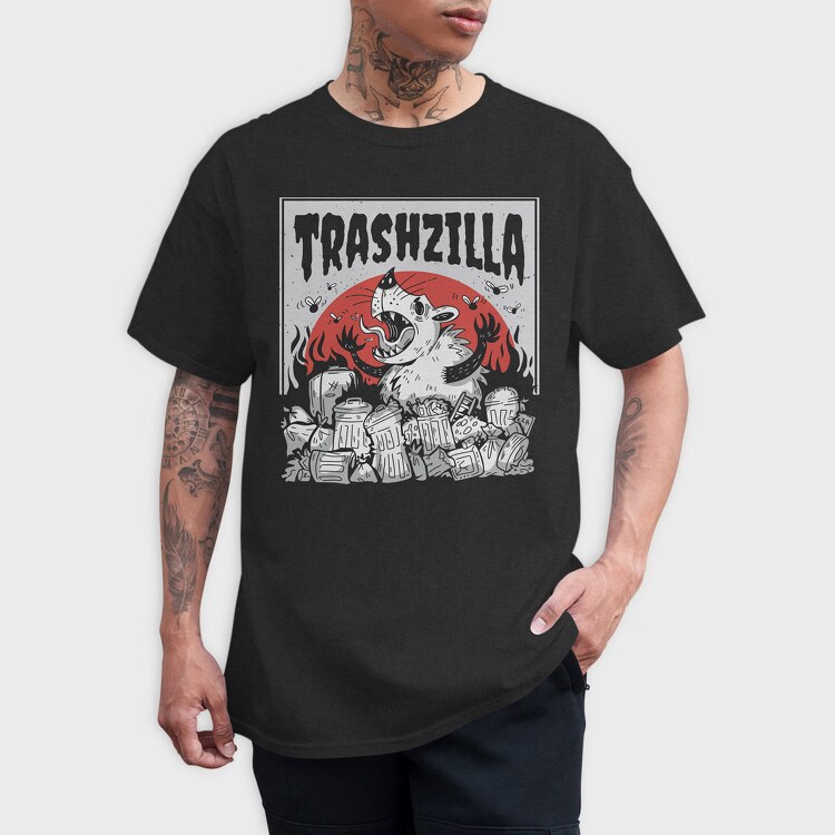 Trashzilla, Tricou Barbati (Unisex)