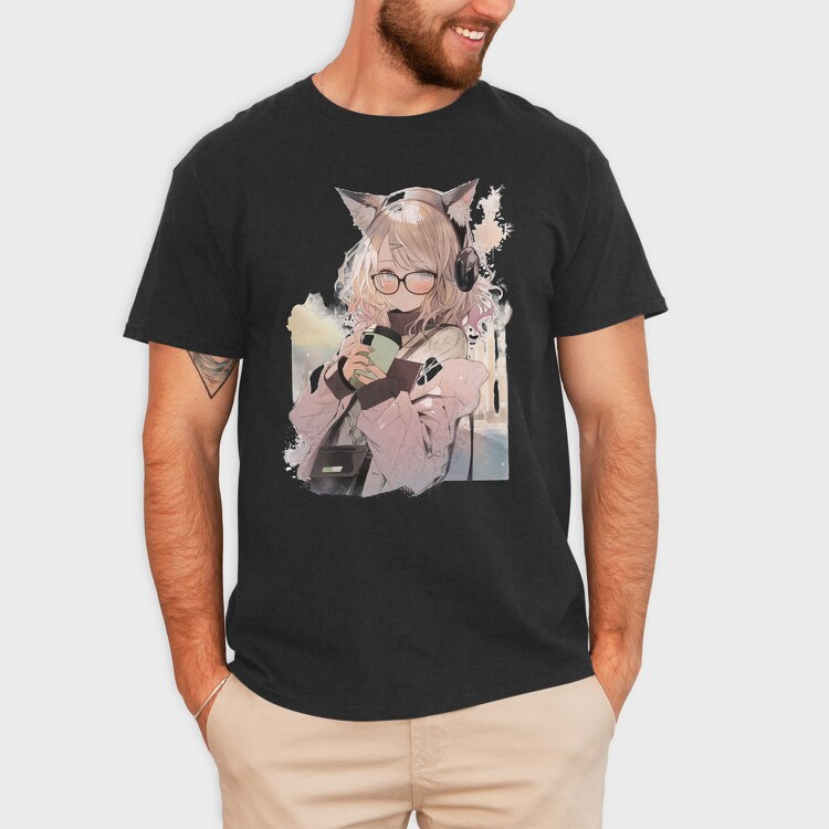 Animegirl, Tricou Barbati (Unisex)