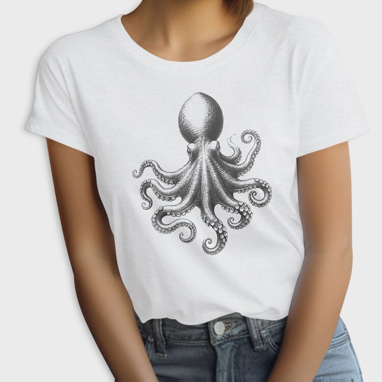 octopus draw, Tricou Femei
