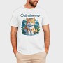Cat Chill Vibes, Tricou Barbati (Unisex)
