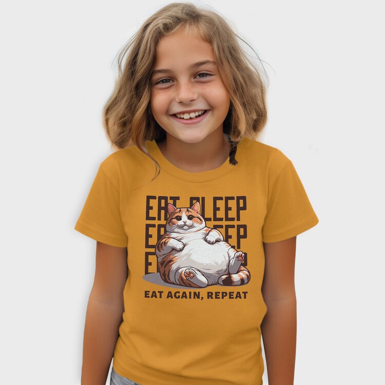 Cat Eat Sleep Repeat, Tricou Copii