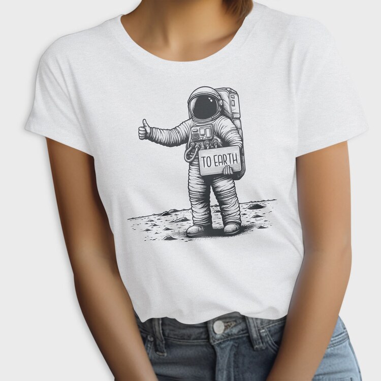 Astronaut Hitchhiking, Tricou Femei