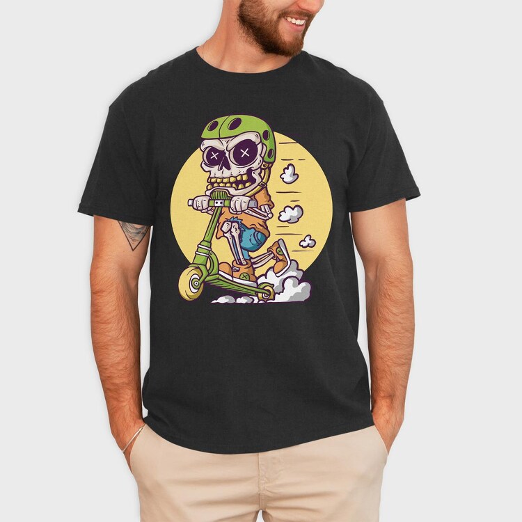 Scooter Bones, Tricou Barbati (Unisex)