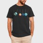 Astronaut Planets, Tricou Barbati (Unisex)