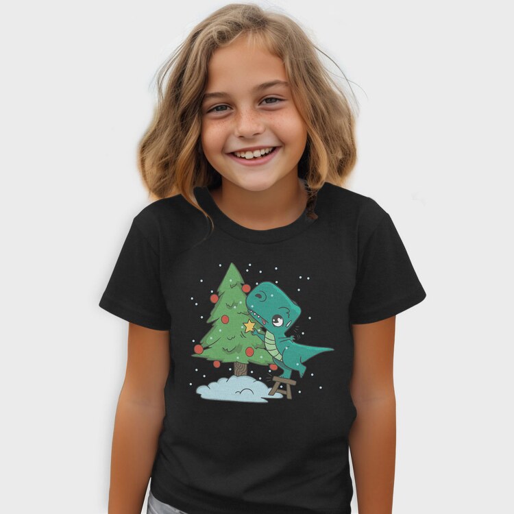 Trex Chistmas Tree, Tricou Copii