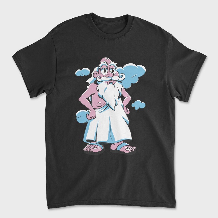 Oldman God Cartoon, Tricou Barbati (Unisex)