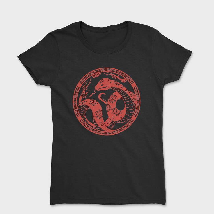 Traditional Chinese Snake Circle New Year, Tricou Femei