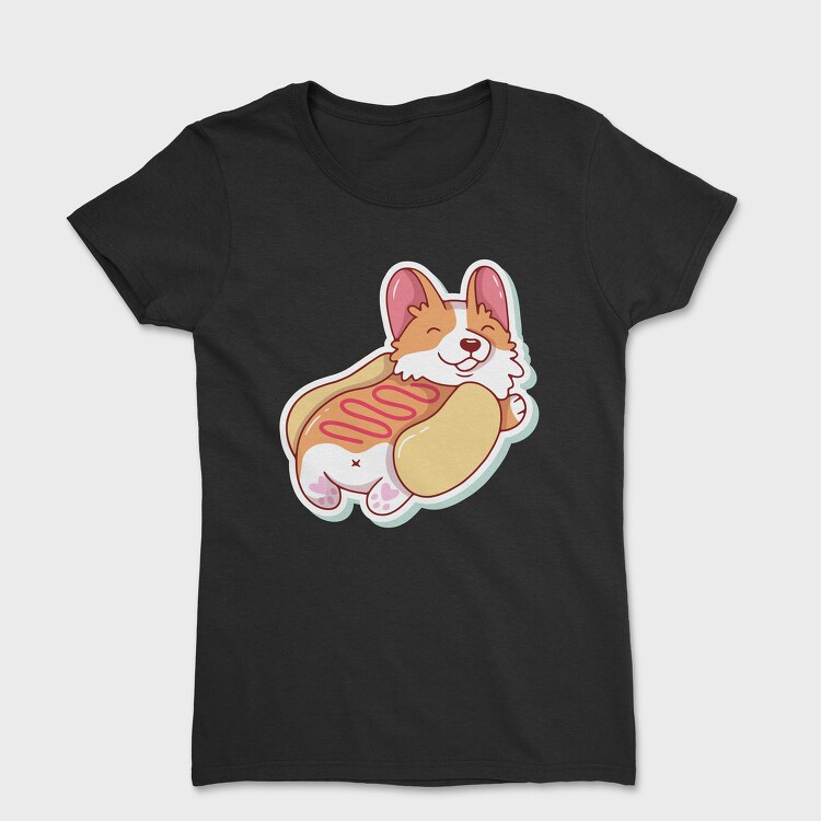Hotdog Corgi, Tricou Femei