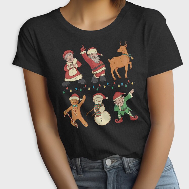 Christmas Characters Dancing, Tricou Femei