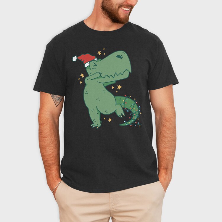 Christmas Dab Trex, Tricou Barbati (Unisex)