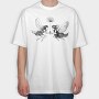 Whimsical Fairies Dandelion, Tricou Oversize Barbati (Unisex)