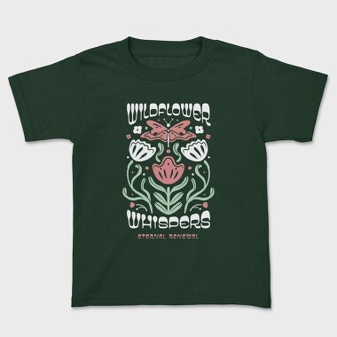 Wildflower Whispers Butterfly, Tricou Copii