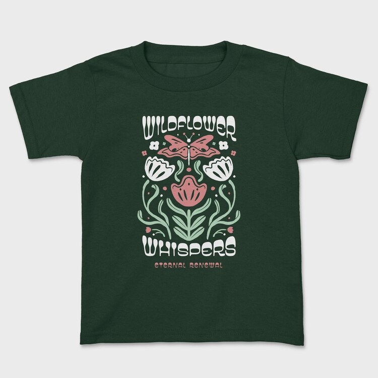 Wildflower Whispers Butterfly, Tricou Copii