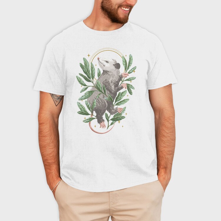 Opossum Mystical, Tricou Barbati (Unisex)