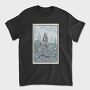 Skeleton Deadlifting Tarot Card, Tricou Barbati (Unisex)