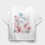 Winged Fairy In Flower Field Fairy Core 10, Tricou Oversize Barbati (Unisex)