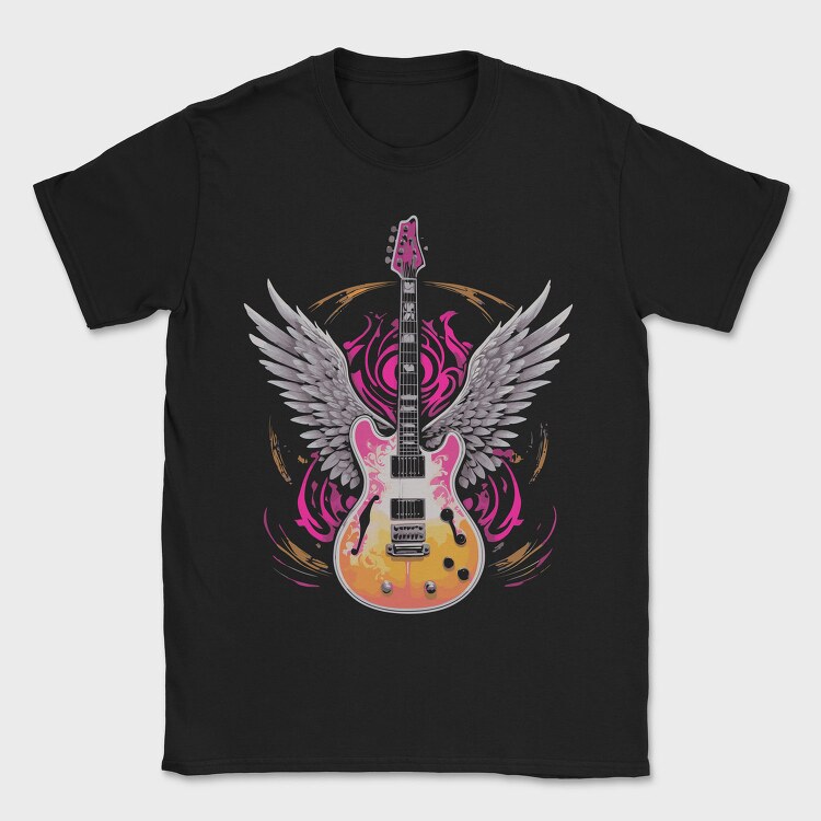 Winged Guitar Rock, Tricou Barbati (Unisex)