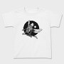 Winged Skeleton Grunge Fly, Tricou Copii