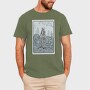 Skeleton Deadlifting Tarot Card, Tricou Barbati (Unisex)