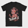 Winking Devil Pun Cartoon Girl Halloween, Tricou Barbati (Unisex)