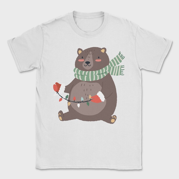 Winter Bear Lights, Tricou Barbati (Unisex)