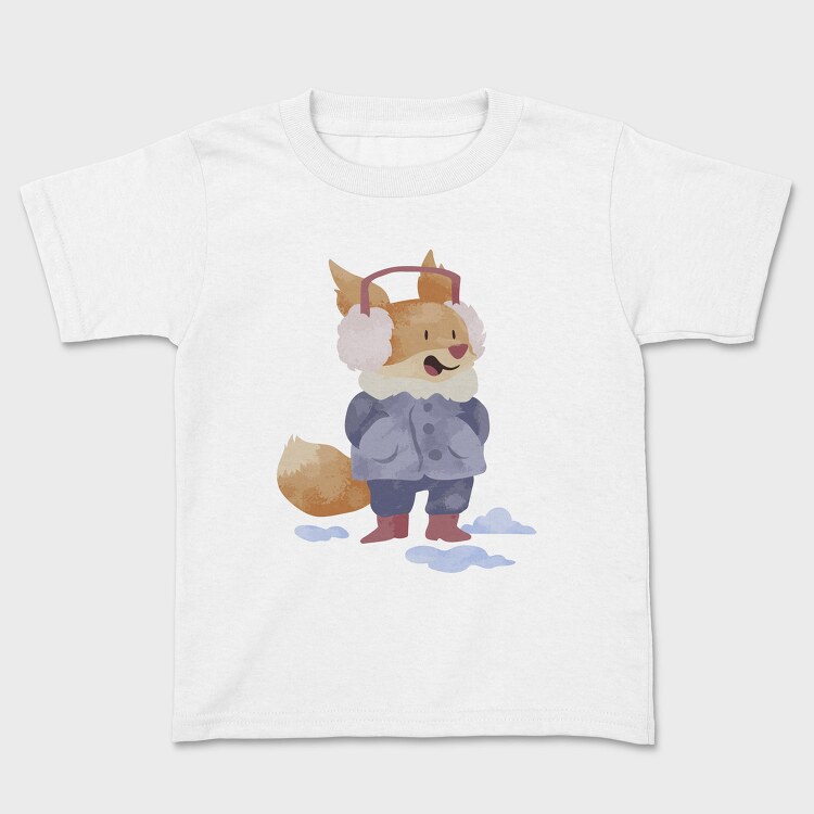 Winter Fox Friend, Tricou Copii