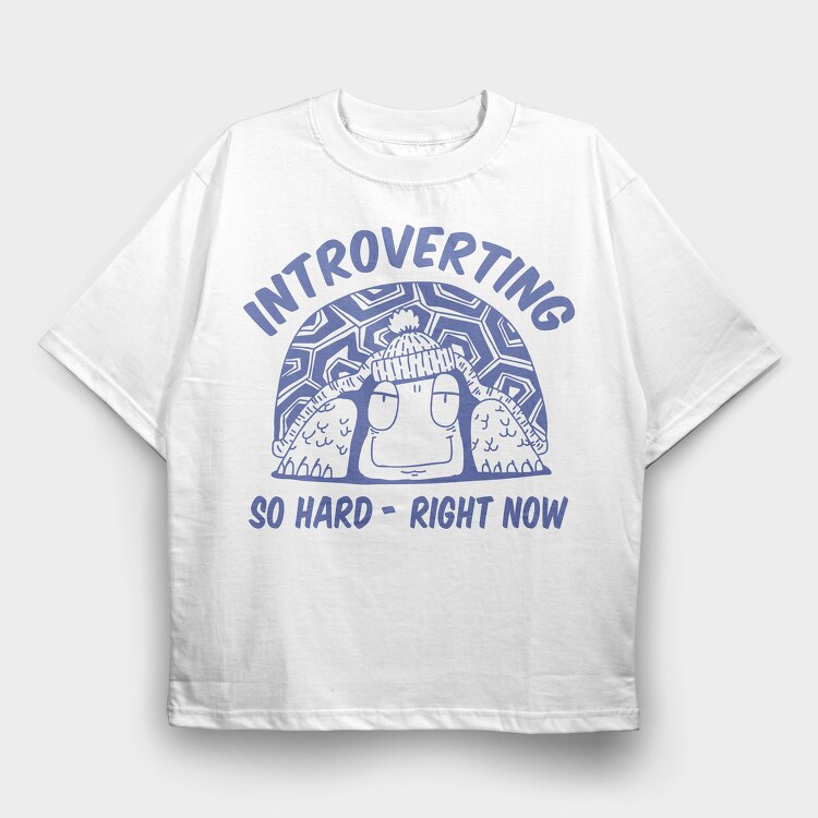 Winter Introverting, Tricou Oversize Barbati (Unisex)