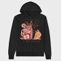 Winter Tea Cozy Drink Watercolor Beverage, Hanorac Oversize Barbati (Unisex)