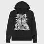 Wolf And Bike, Hanorac Oversize Barbati (Unisex)