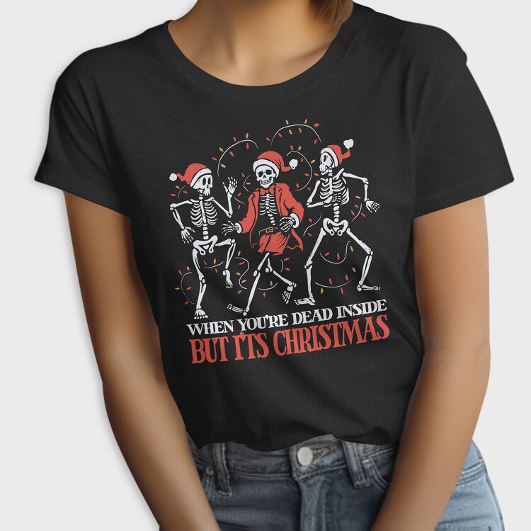 Skeletons Christmas, Tricou Femei