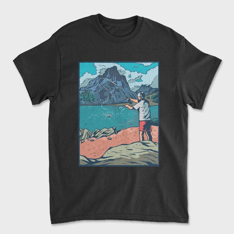 Fly Fisherman, Tricou Barbati (Unisex)