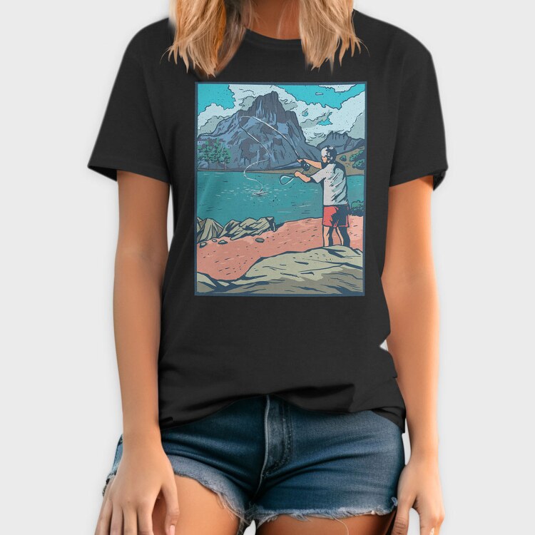 Fly Fisherman, Tricou Barbati (Unisex)