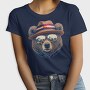 bear face with sunglasses, Tricou Femei