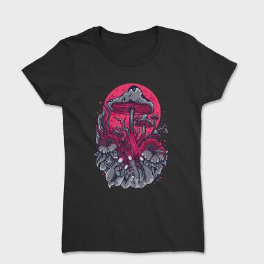 Mushroom Forest on the Hand , Tricou Femei