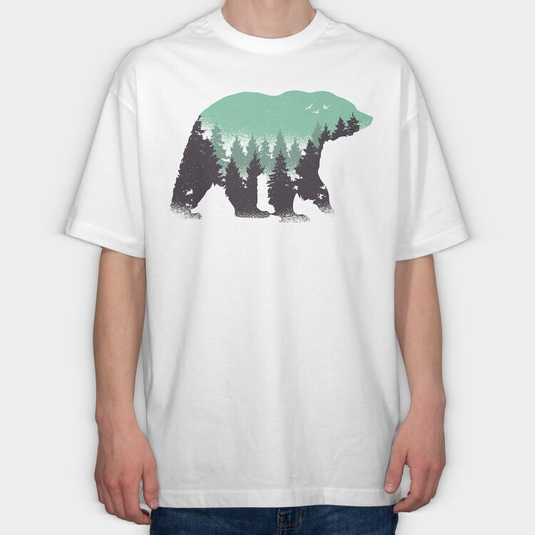 Bear Forest, Tricou Oversize Barbati (Unisex)