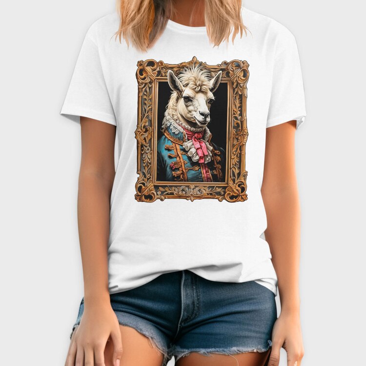 llama mozart, Tricou Barbati (Unisex)