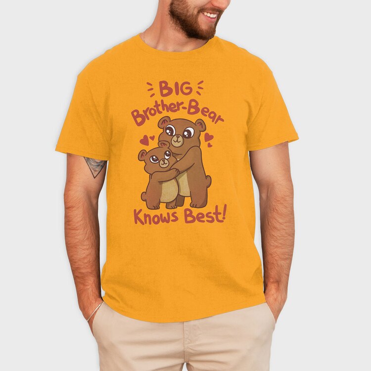 Big Bear Brother Knows Best, Tricou Barbati (Unisex)
