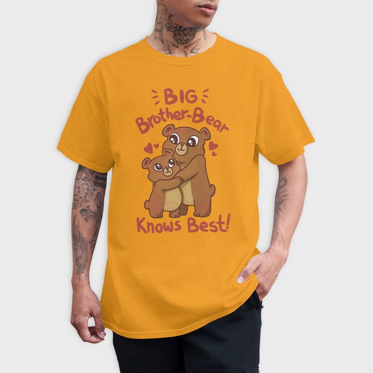 Big Bear Brother Knows Best, Tricou Barbati (Unisex)