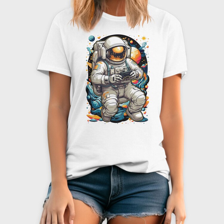 Gamer Astronaut, Tricou Barbati (Unisex)